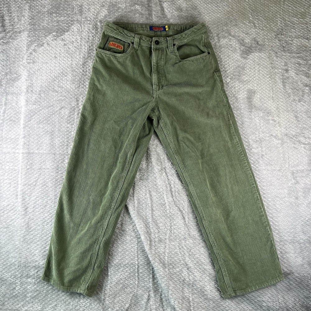 Empyre Corduroy Pants Mens 30x27 Sage Green Corduroy Skate Y2K Straight